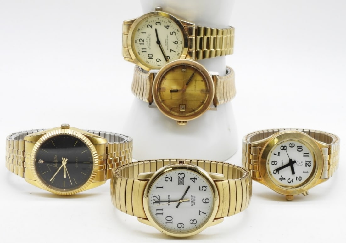 (5) Men's Stretch Band Watches (1 of 1)