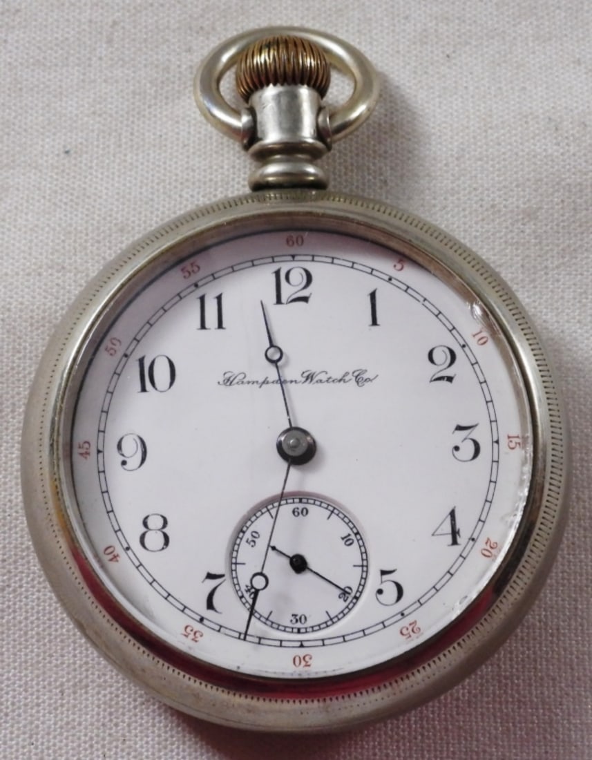 Circa 1902 Pocket Watch Open Face (1 of 4)