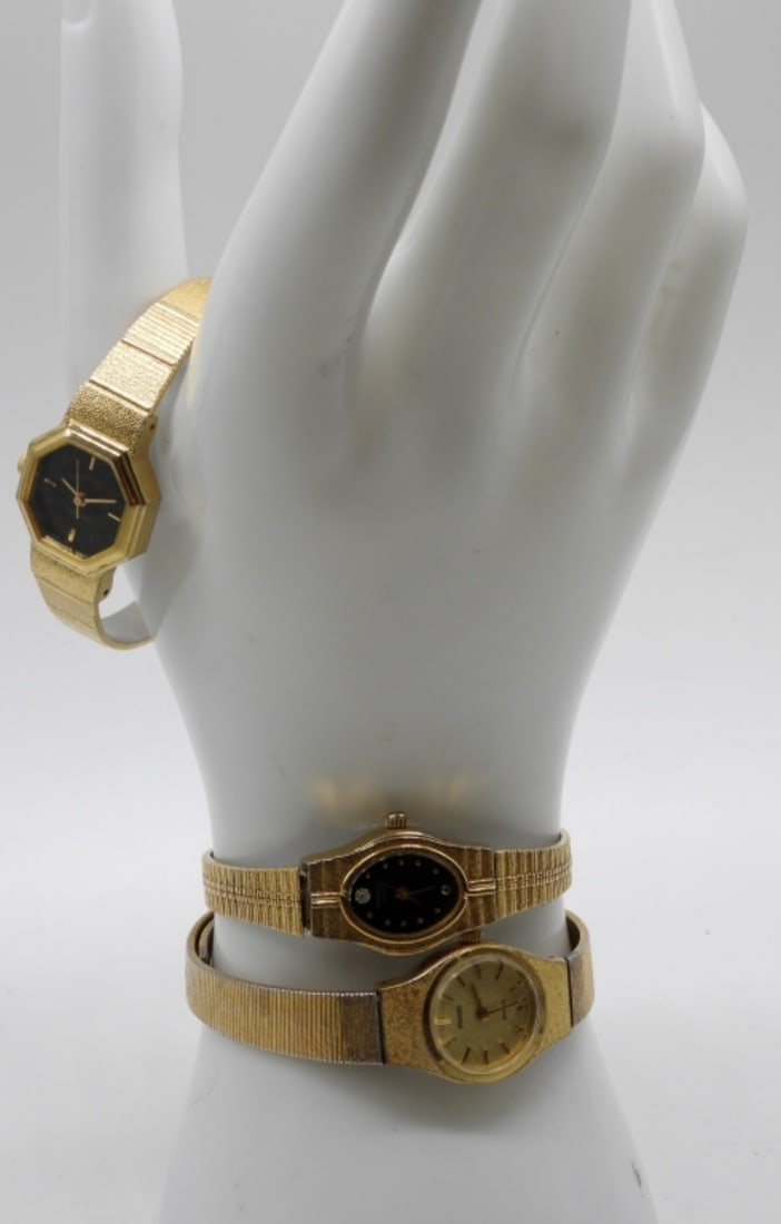 (3) Gold-Tone Danty Ladies Watches (1 of 1)
