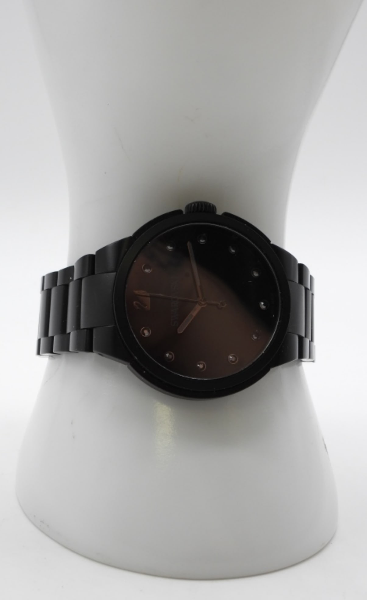 Swarovski Crystal Men's Watch: Black Stainless Steel Watches are not verified, authenticated, or tested in running condition unless specified