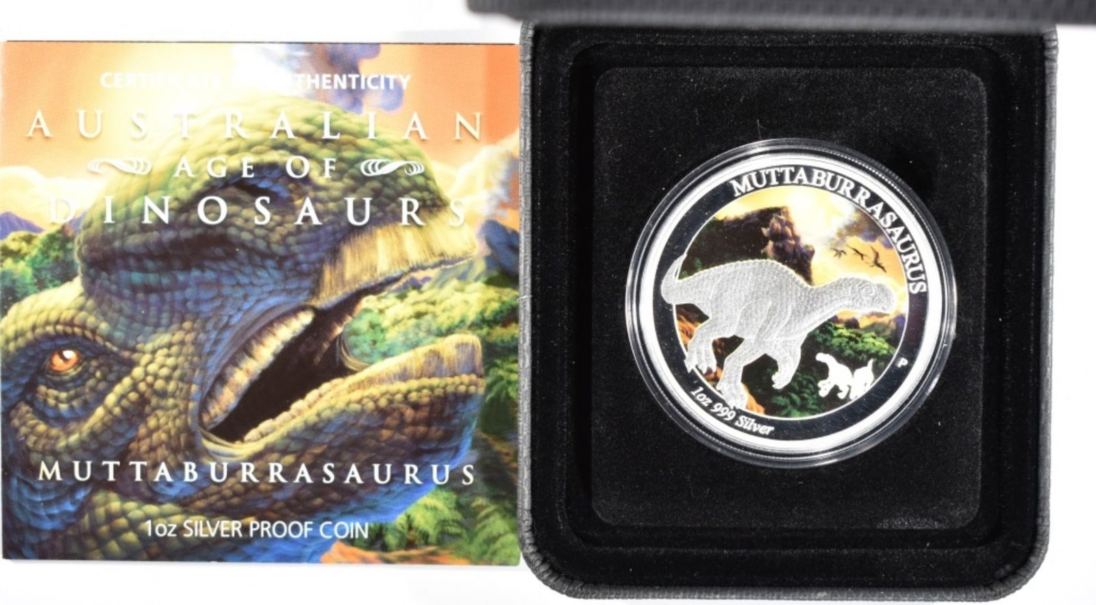 1oz 999 Silver Age of Dinos- Muttaburrasaurus: In original box with COA