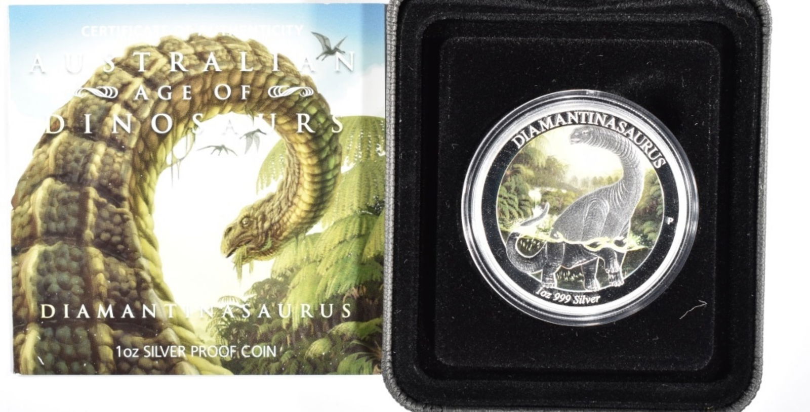 1oz 999 Silver Age of Dinos- Diamantinasaurus: In original box with COA