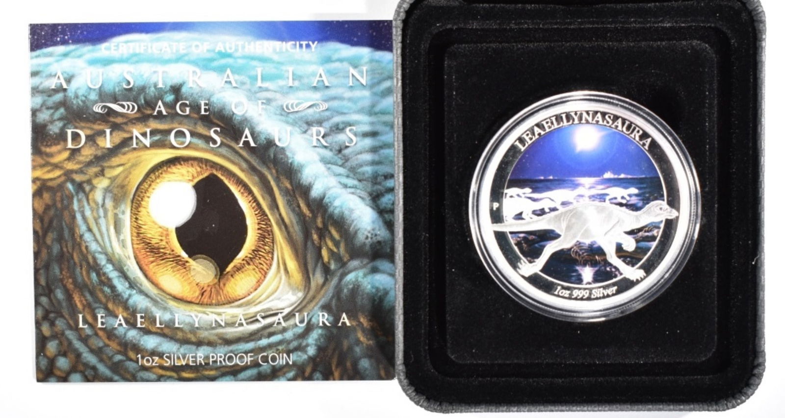 1oz 999 Silver Age of Dinos- Leaellynasaura: In original box with COA