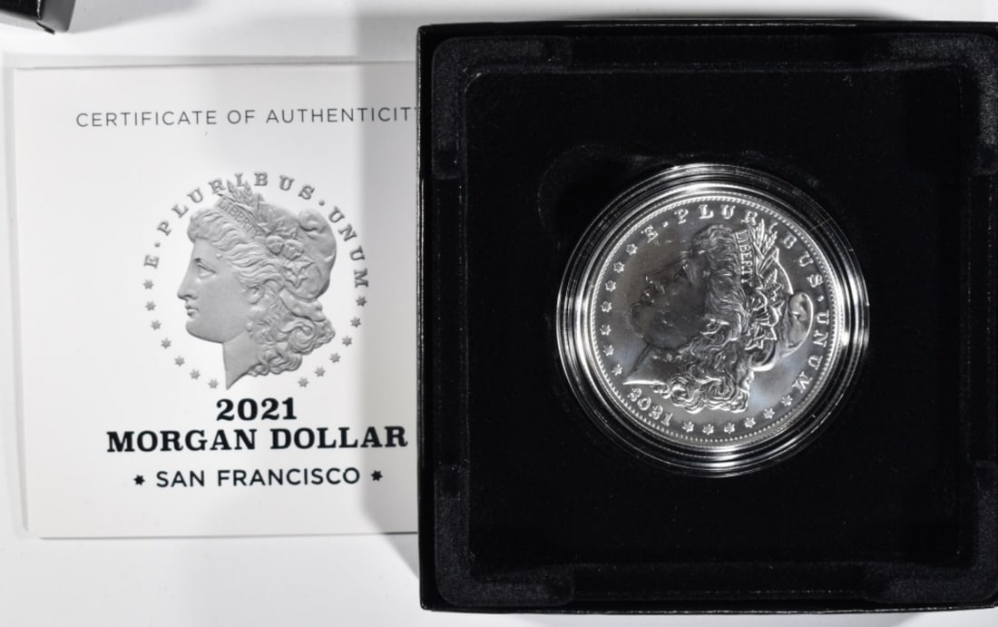 2021-S Morgan, 1oz Silver in Box with COA (1 of 1)