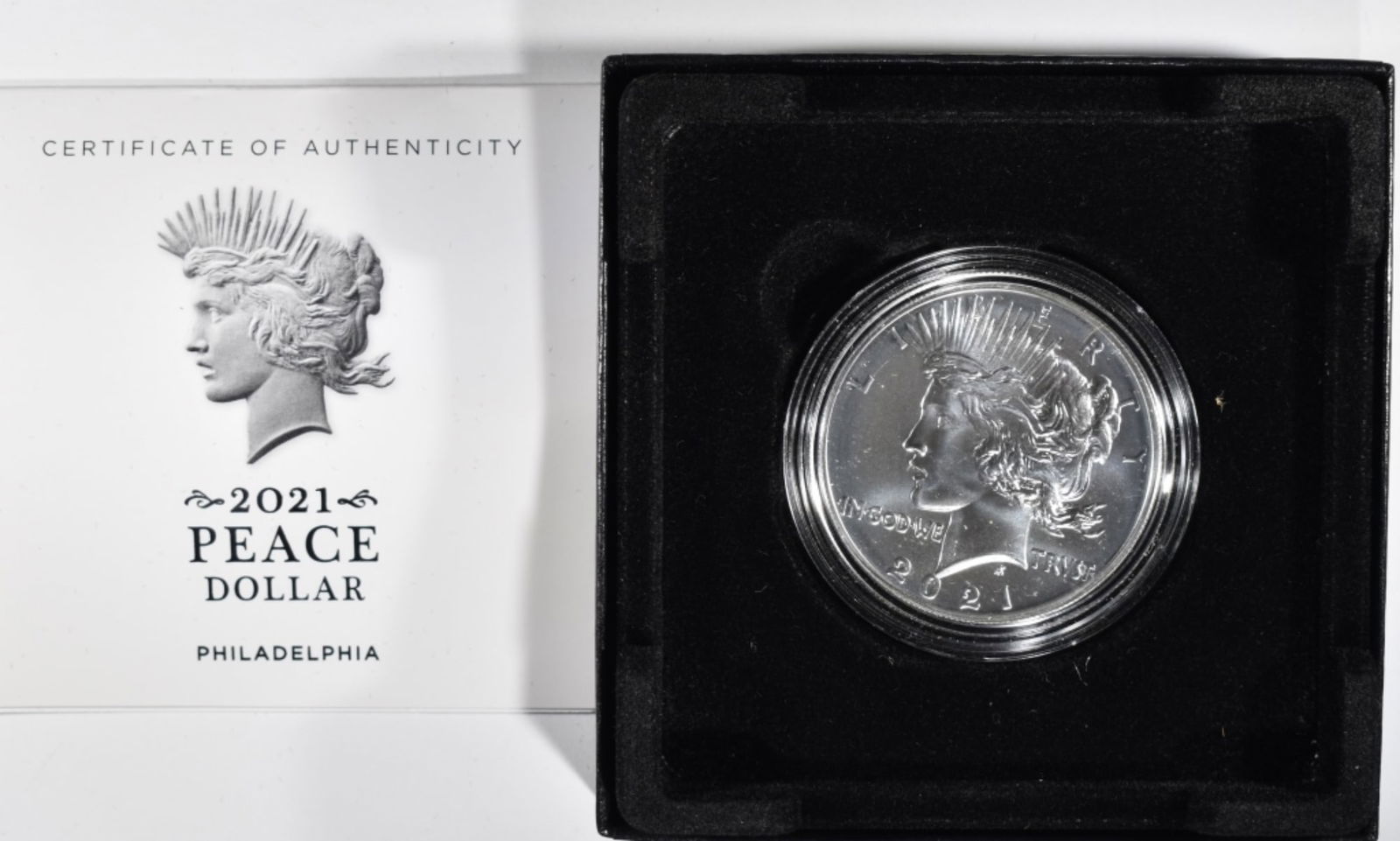 2021 Peace Dollar, 1oz Silver in Box with COA: Your #1 shop for all things collectible.