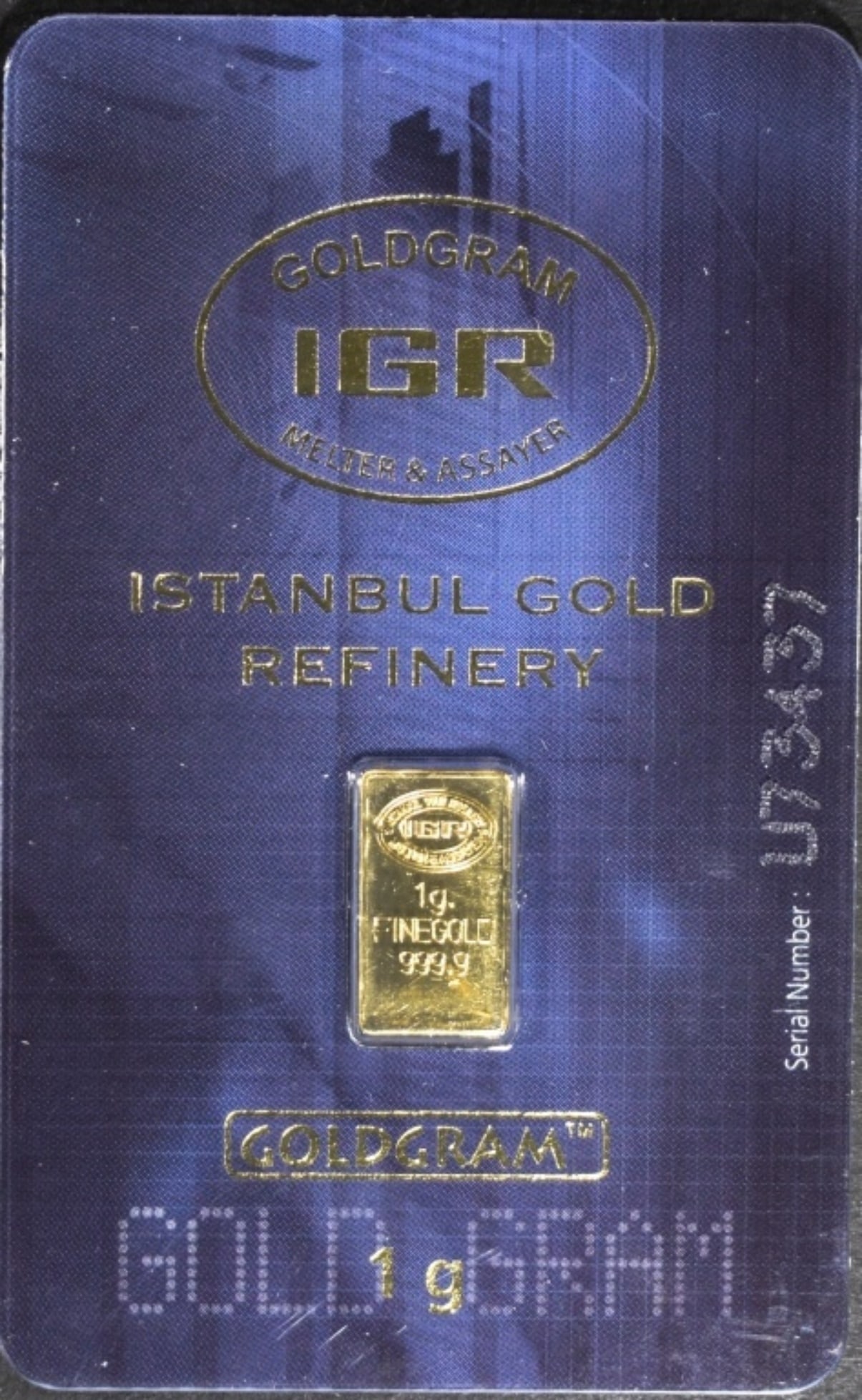 IGR 1 Gram 999 Gold in Mint Packaging: Bid live now!