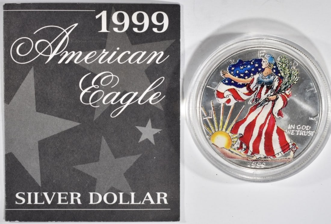 1999 Colorized Am. Silver Eagle (1 of 2)