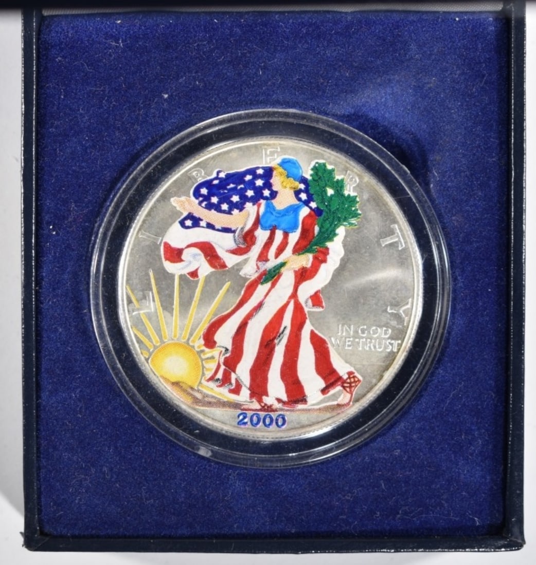 2000 Colorized Am. Silver Eagle (1 of 1)