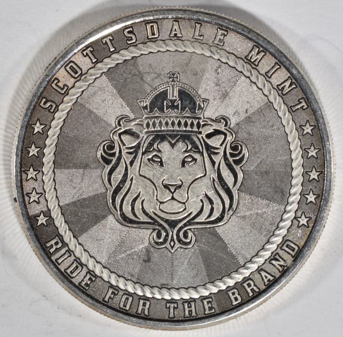 1oz Scottsdale Mint .999 Silver Round: Follow us on Facebook, Instagram, X, and TikTok.