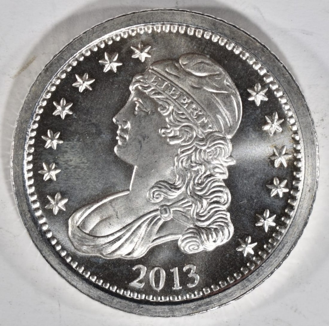 2013 1oz .999 Silver Bust Dollar (1 of 2)