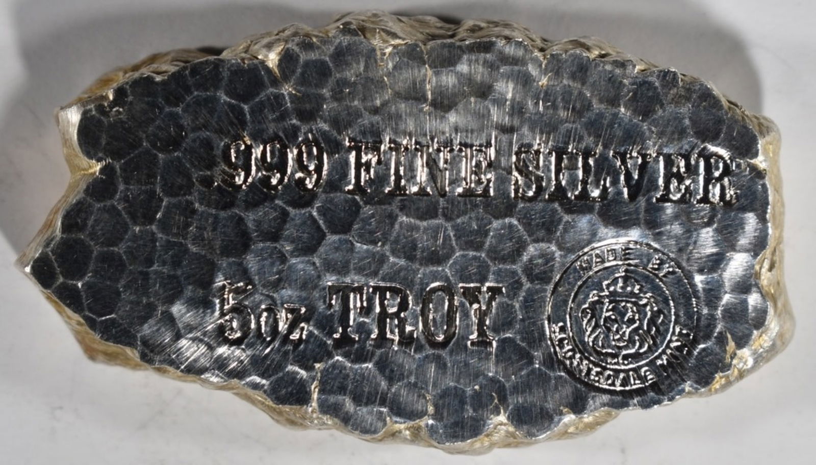 5oz .999 Silver Nugget: Bid live now!
