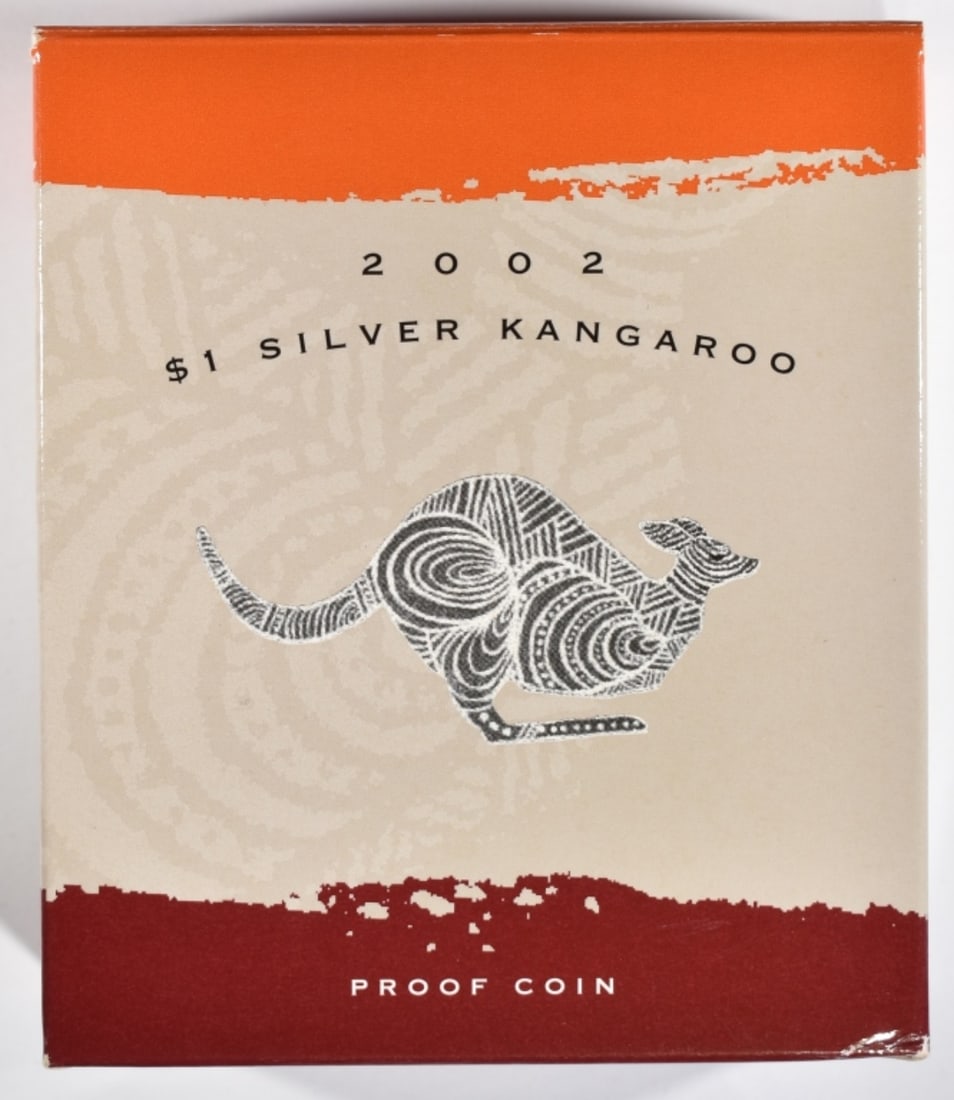 2002 1oz Silver Kangaroo In Orig. Box with COA (1 of 2)