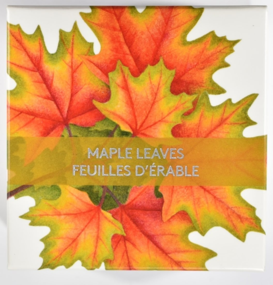 2014 1oz Silver Colorized Canada Maple Leaf (1 of 2)