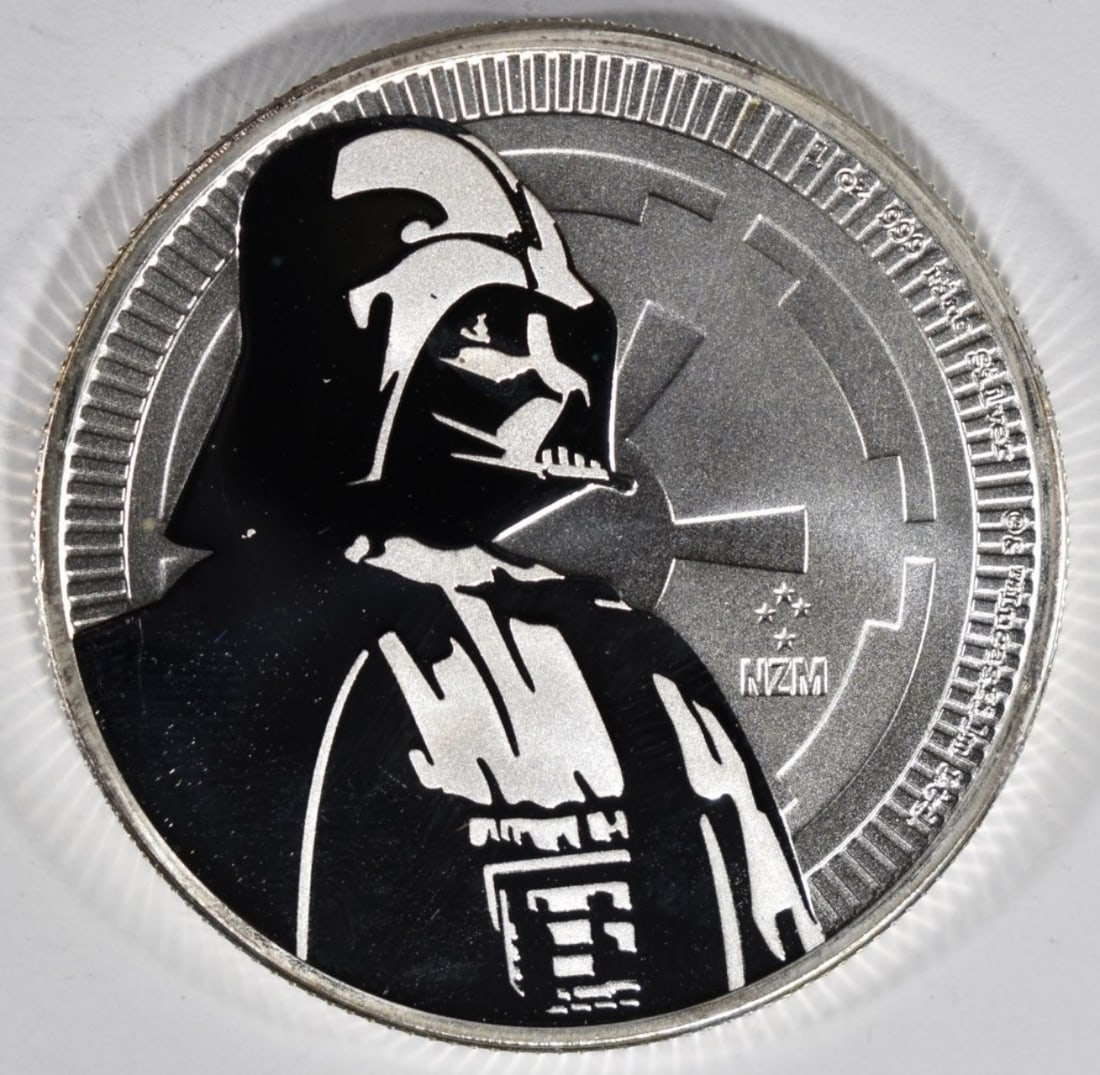 2017 NIUE 1oz Silver Darth Vader: Follow us on Facebook, Instagram, X, and TikTok.