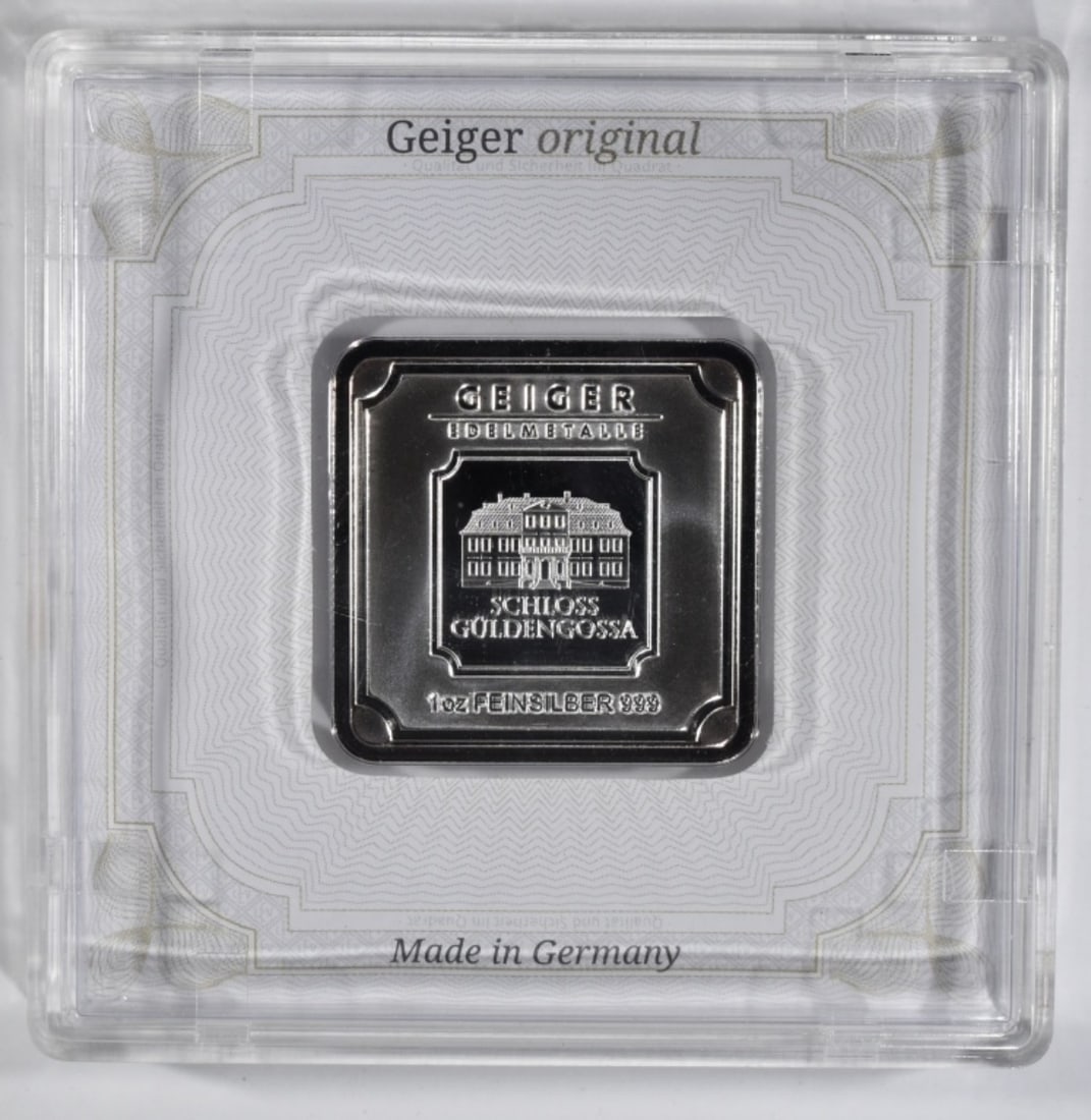 1oz Fine Silver Made in Germany in Mint Plastic: Follow us on Facebook, Instagram, X, and TikTok.