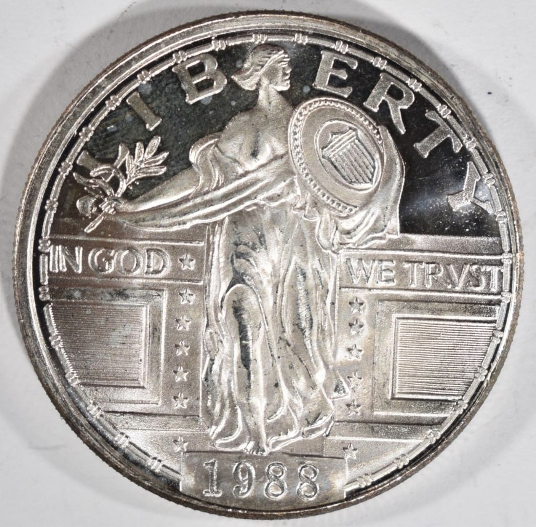 1oz .999 Silver Standing Liberty: Top-rated online Auction House.
