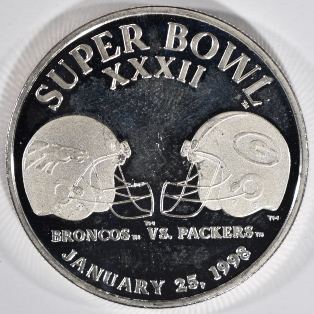Super Bowl XXXII 1oz Silver Round: Your #1 shop for all things collectible.