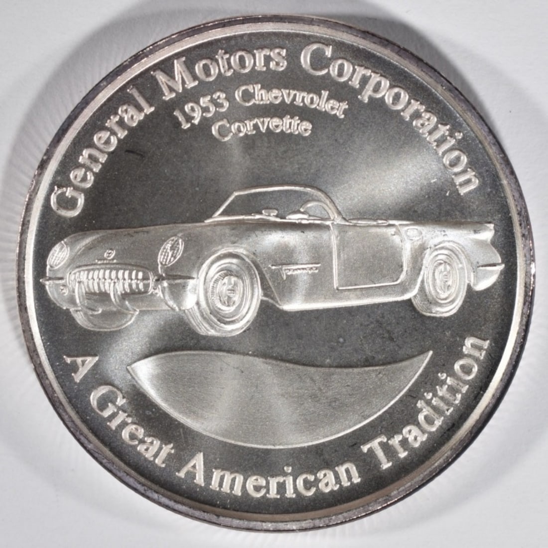 1oz .999 Silver Round- GM 1953 Corvette (1 of 2)
