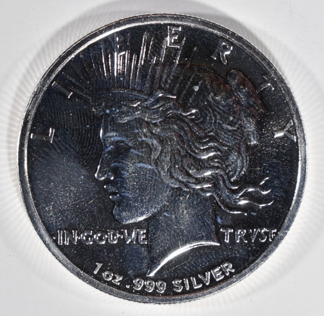 1oz .999 Silver Round- Peace Dollar (1 of 2)
