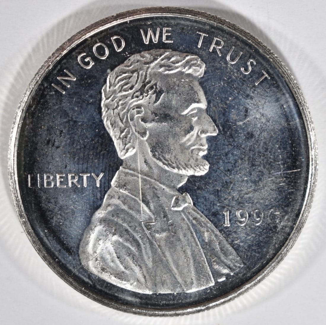 1990 1oz .999 Silver Round- Wheat Cent (1 of 2)