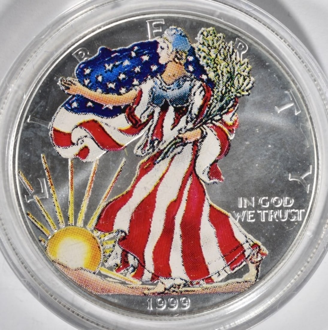 1999 Colorized Am. Silver Eagle (1 of 2)