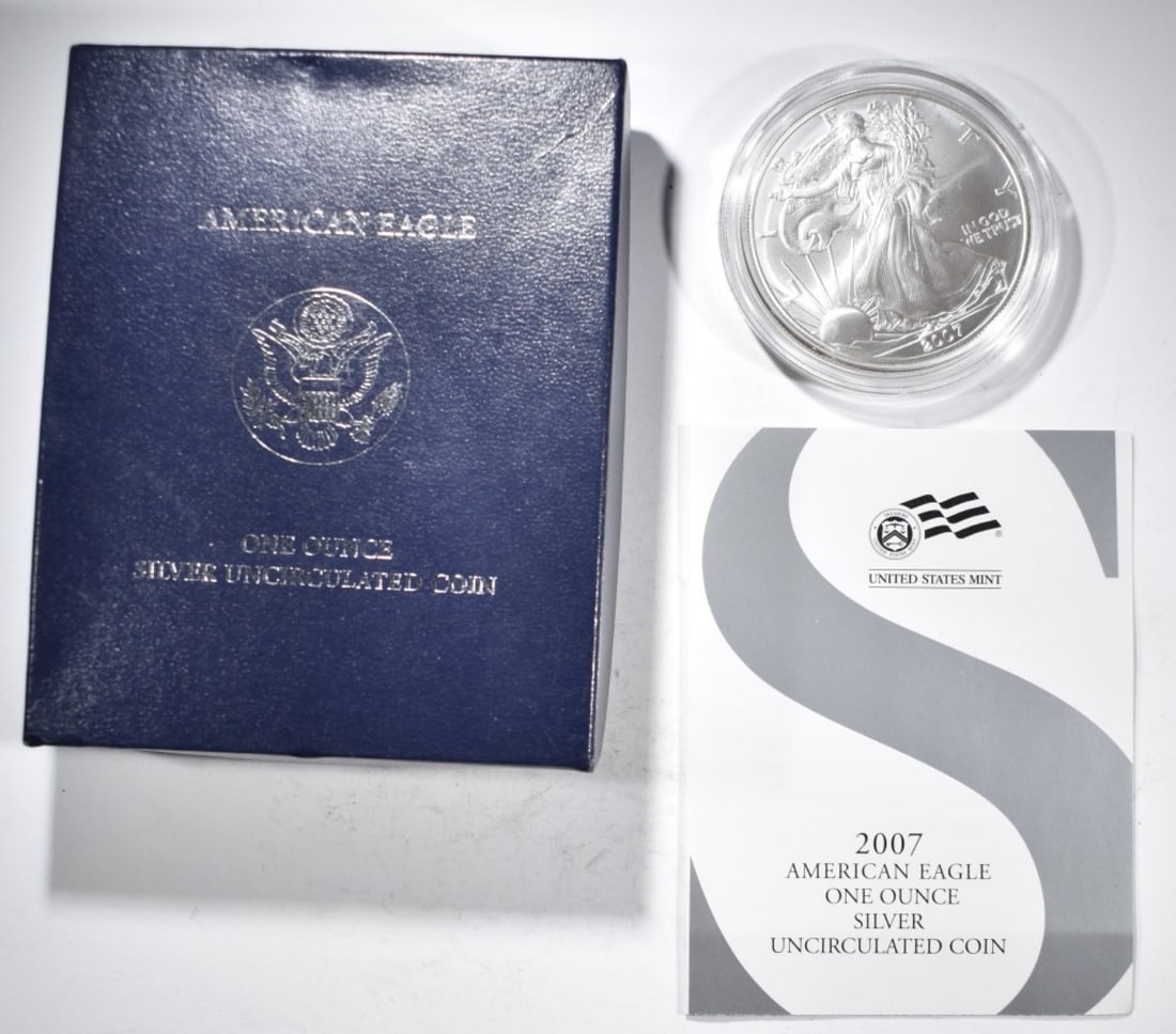 2007-W Unc Am. Silver Eagle (1 of 3)