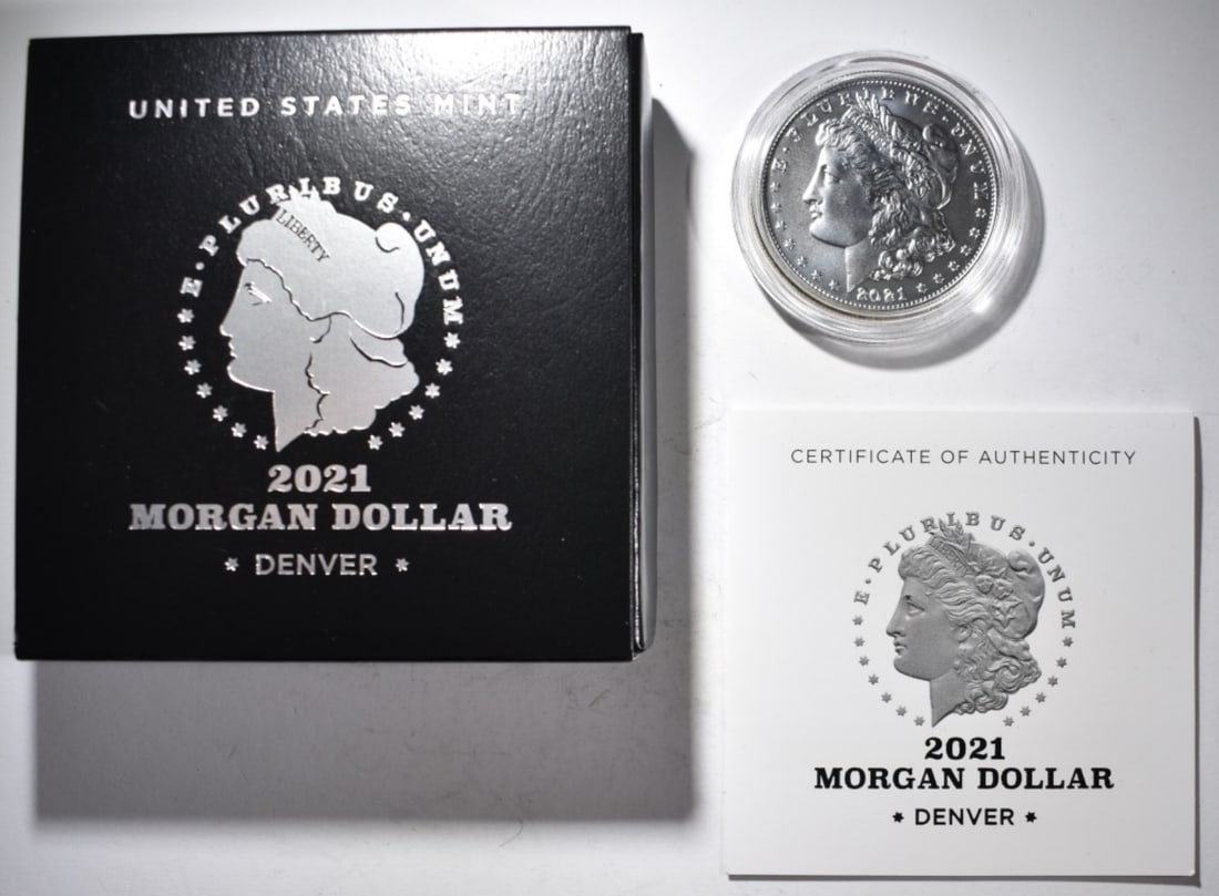 2021-D Morgan, 1oz Silver in Box with COA: Your #1 shop for all things collectible.