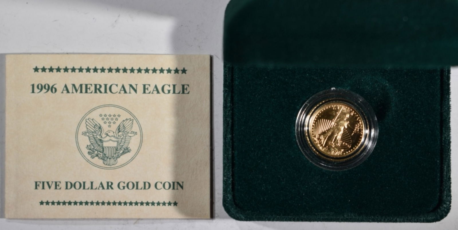1996 1/10oz Gold Eagle, UNC in OGP (1 of 3)