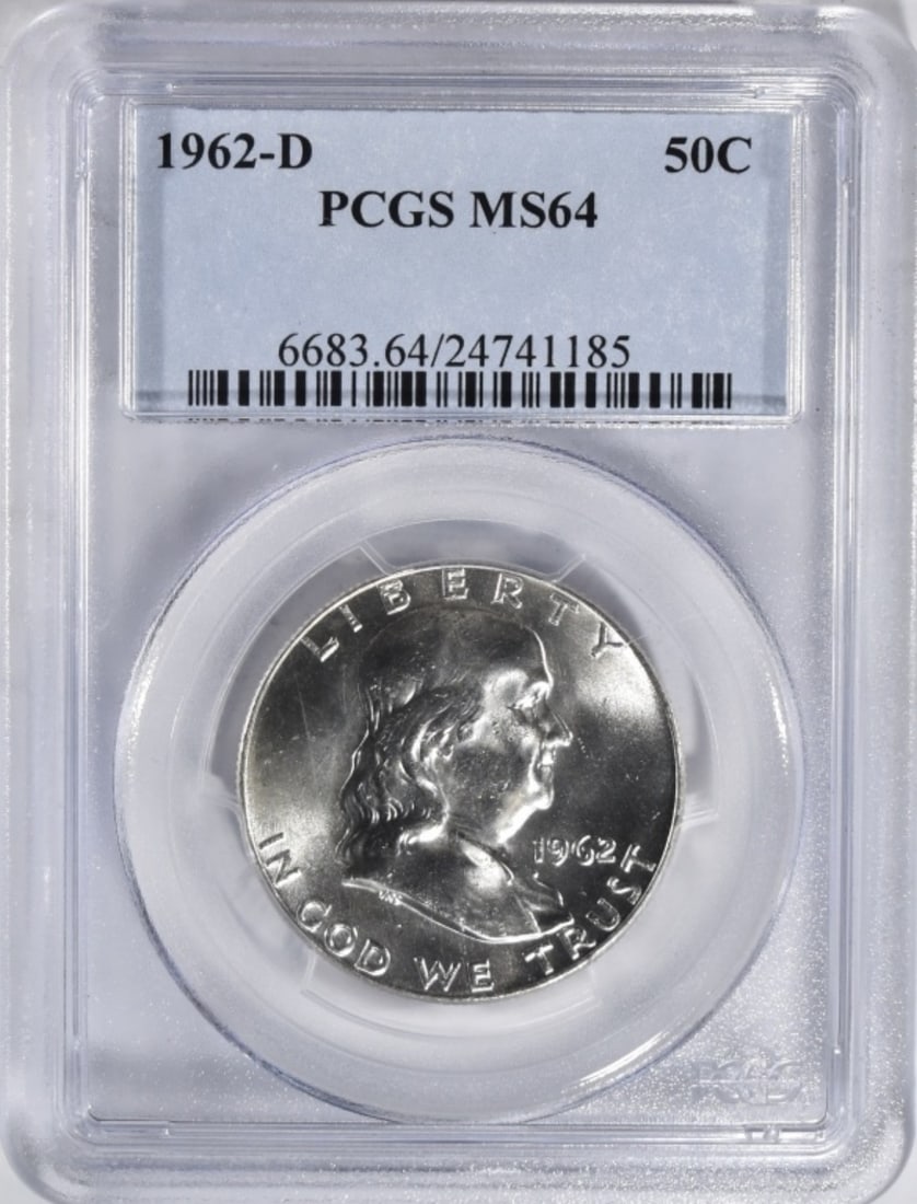 1962-D Franklin Half, PCGS MS-64 (1 of 2)