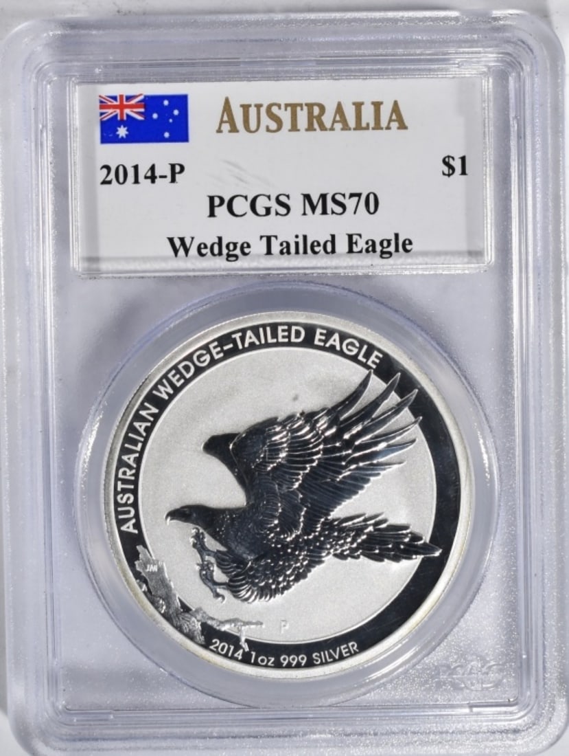 2014-P Silver Wedge Tailed Eagle, PCGS MS-70 (1 of 2)