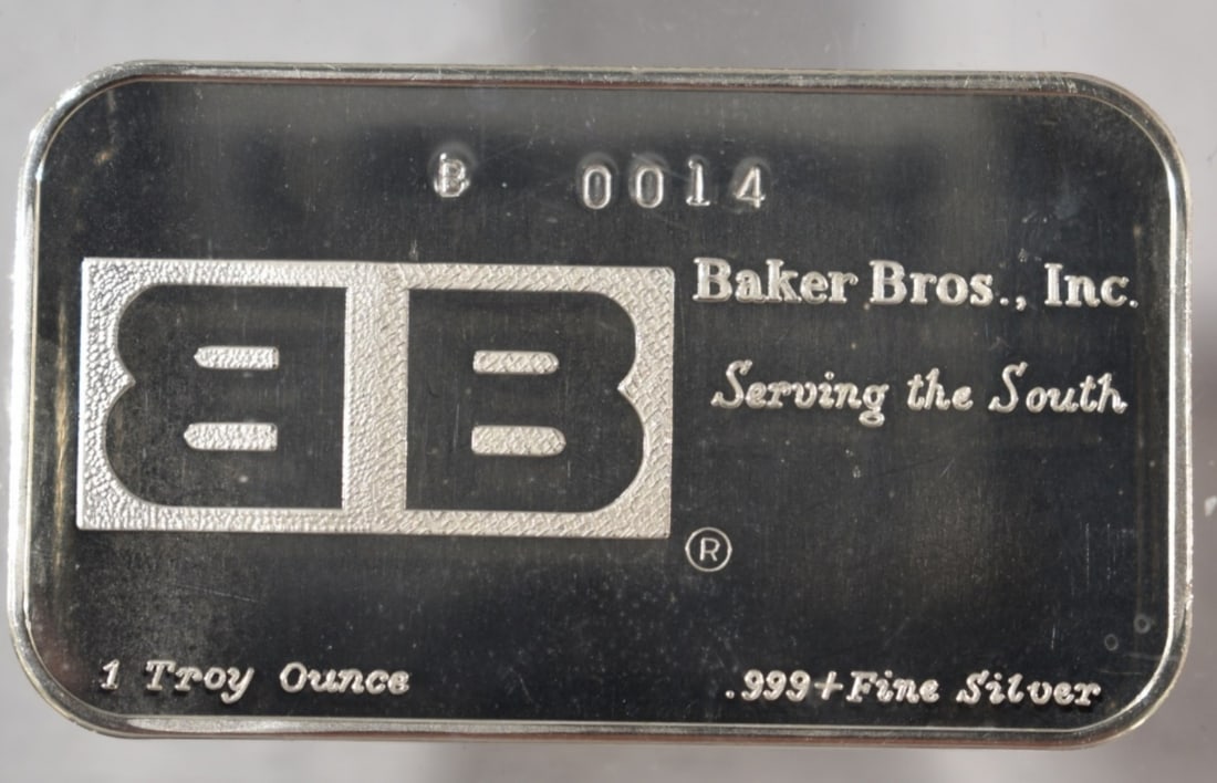 1oz 999 Silver Barker Bros Bar in Paper Weight (1 of 2)