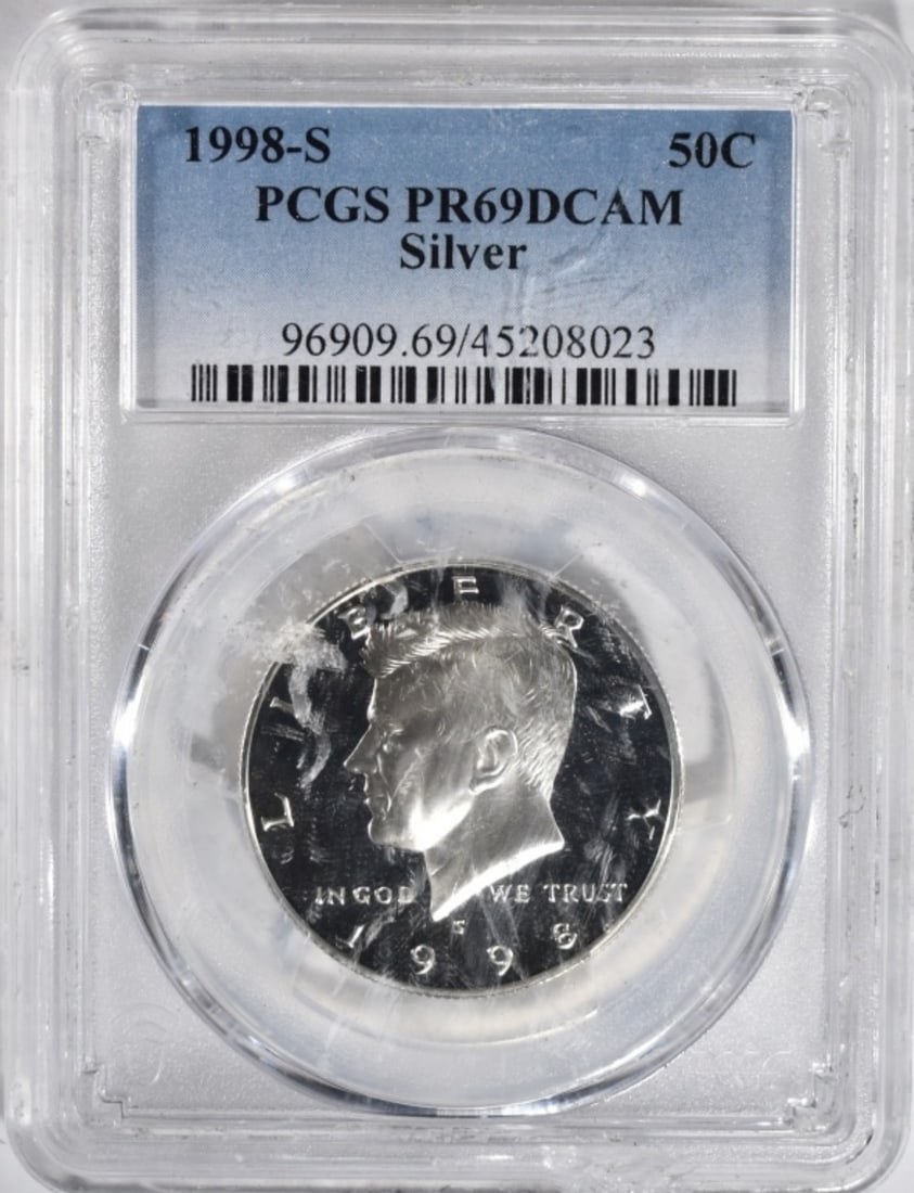 1998-S Silver Kennedy, PCGS PR-69 DCAM (1 of 2)