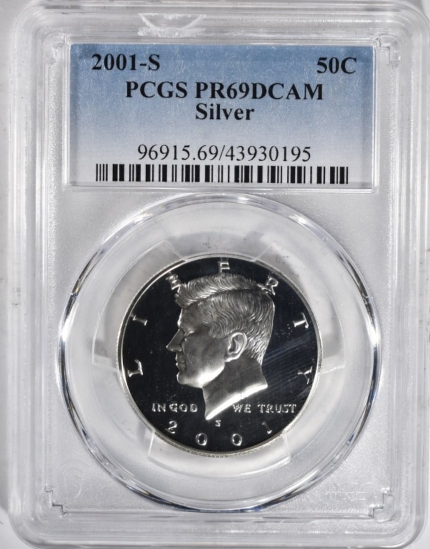 2001-S Silver Kennedy, PCGS PR-69 DCAM (1 of 2)
