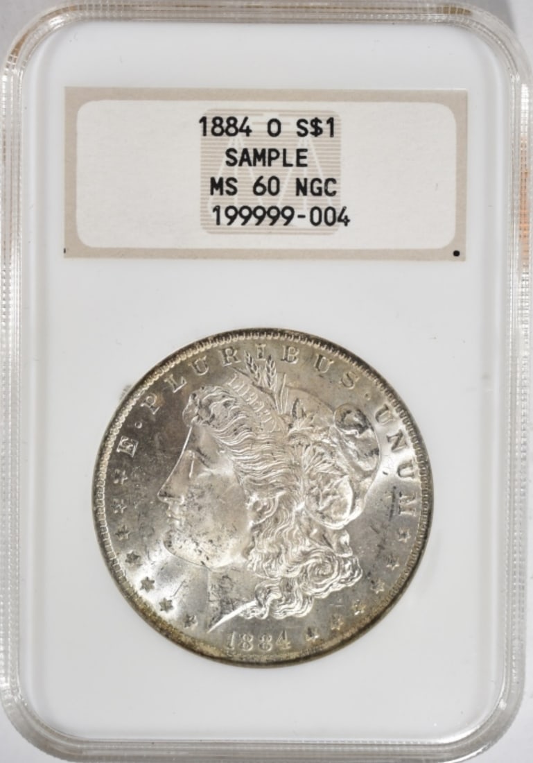 1884-O Morgan Dollar, NGC MS-60 Sample (1 of 2)