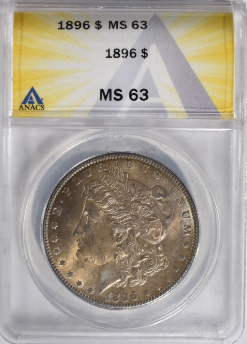 1896 Morgan Dollar, ANACS MS-63 (1 of 2)