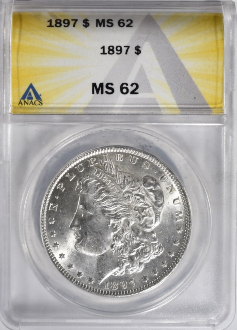 1897 Morgan Dollar, ANACS MS-62 (1 of 2)