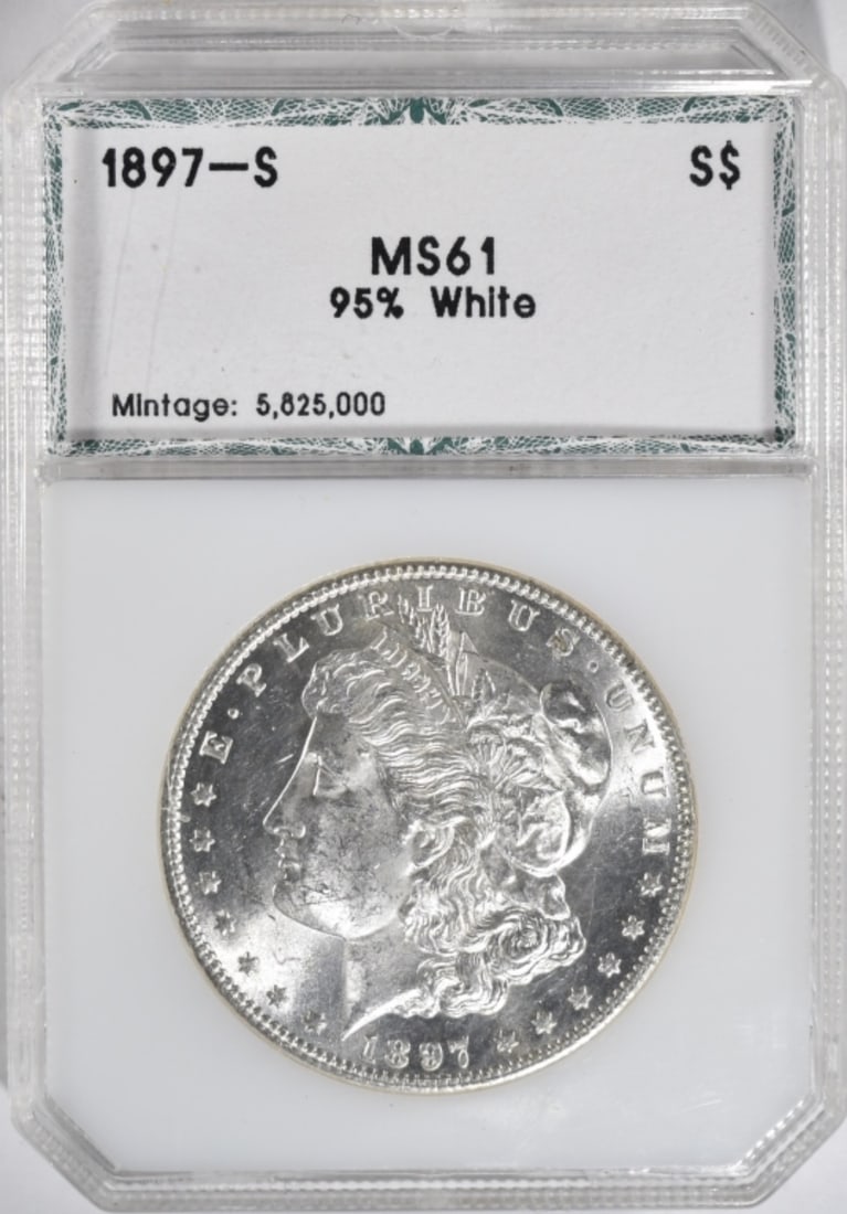 1897-S Morgan Dollar, PCS MS-61 (1 of 2)
