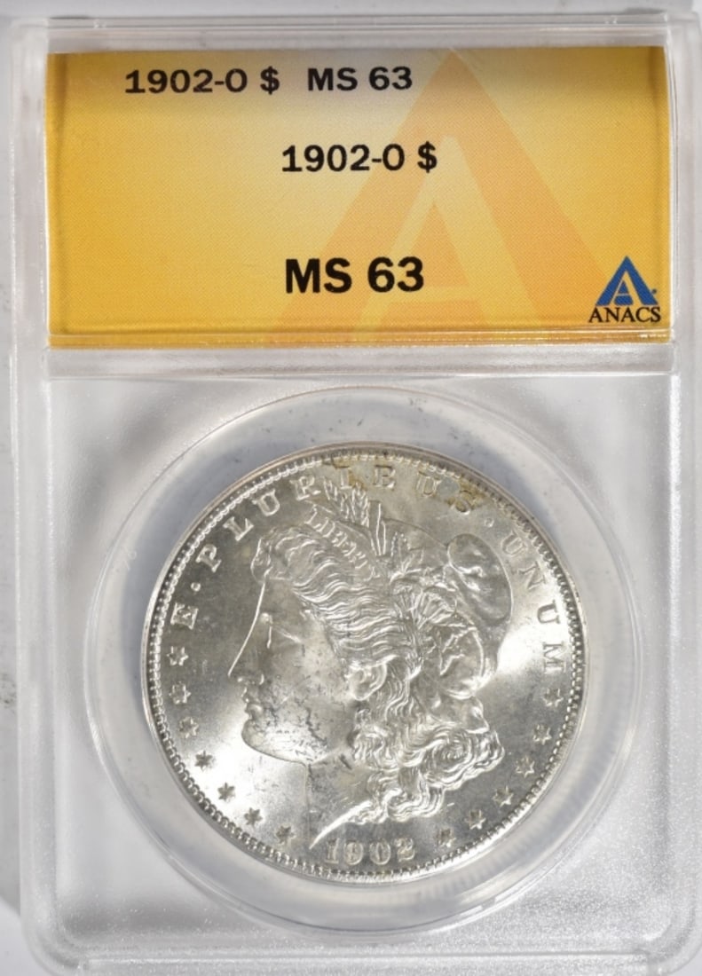 1902-O Morgan Dollar, ANACS MS-63 (1 of 2)