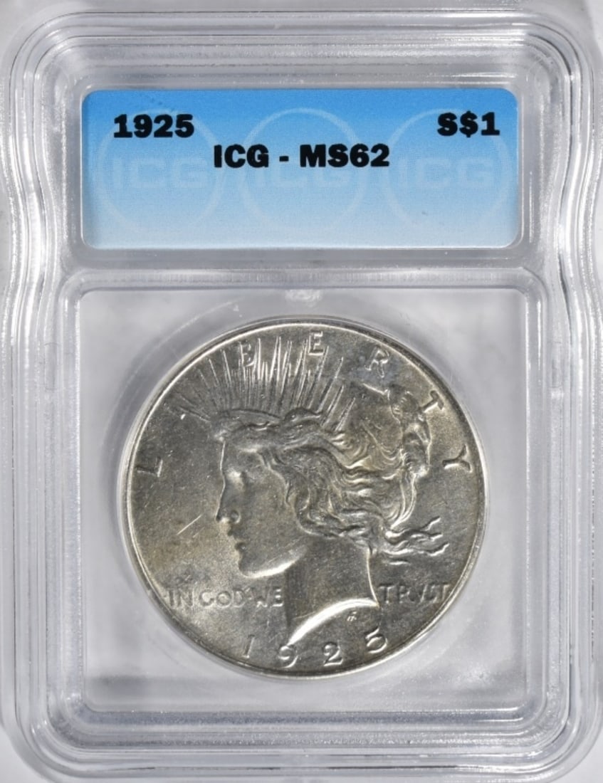 1925 Peace Dollar, ICG MS-62 (1 of 2)