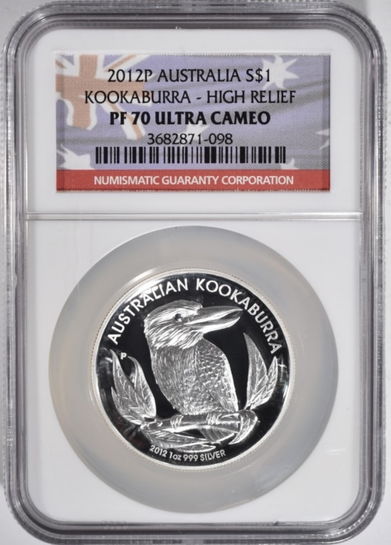 2012P 1oz Silver Kookaburra, NGC PF-70 UC (1 of 2)