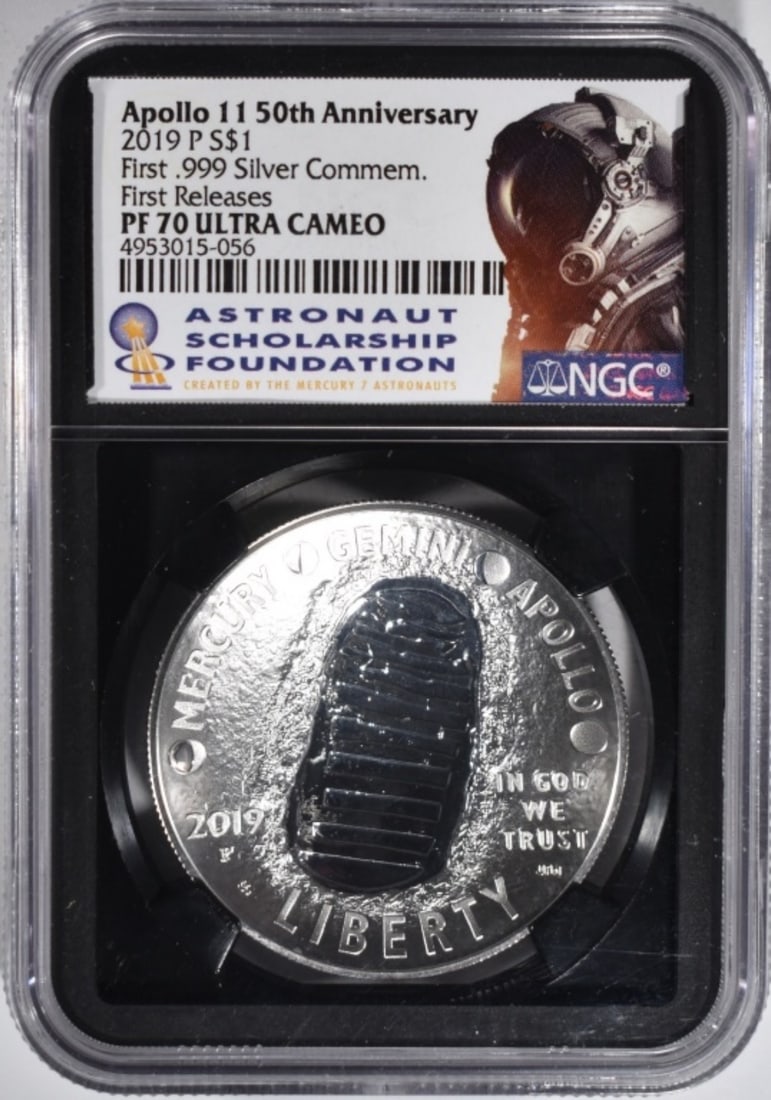 2019 1oz .999 Silver Apollo 11th Anniv. NGC PF-70 (1 of 2)