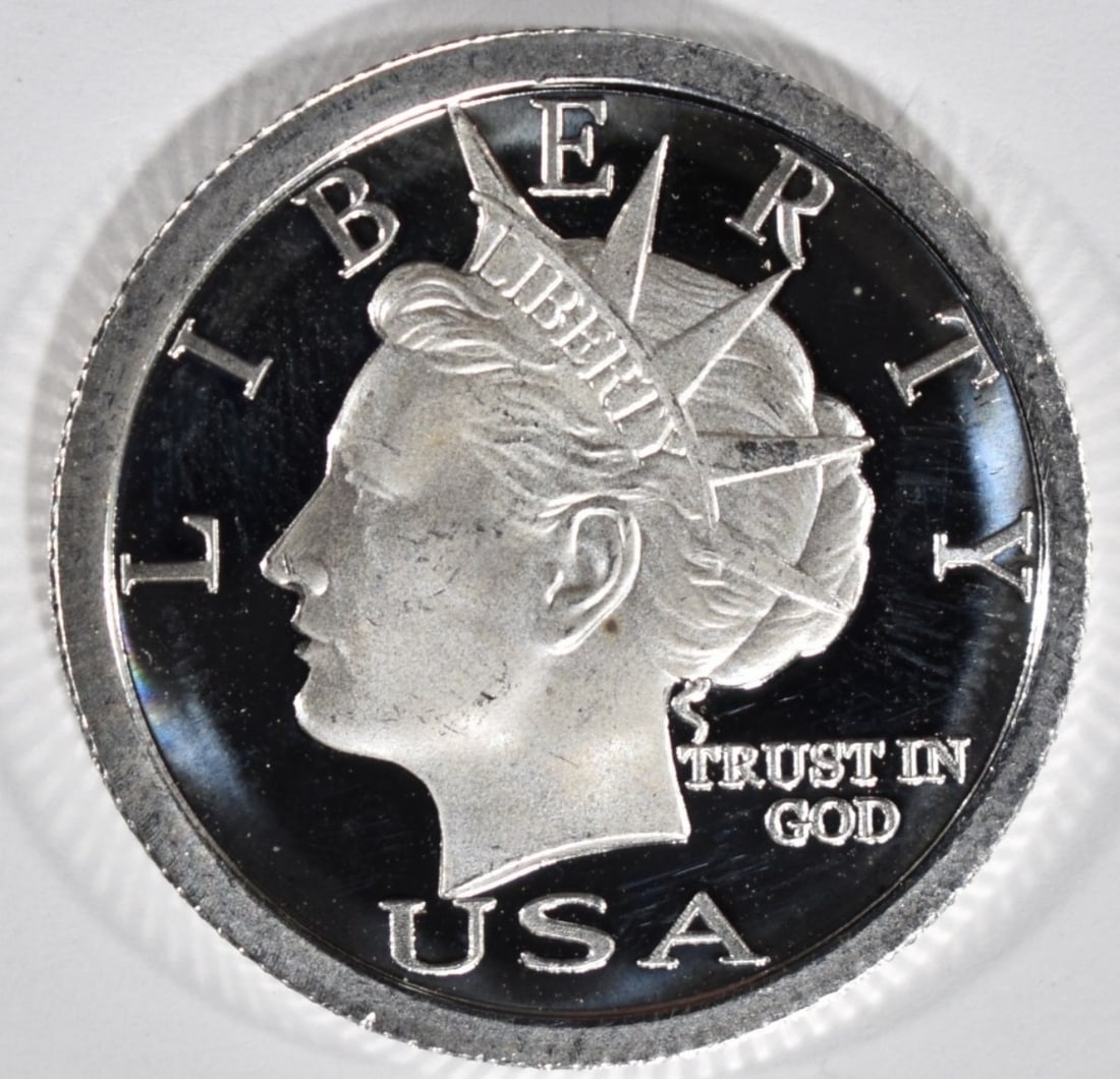 1/4oz .999 silver Liberty $5 (1 of 2)