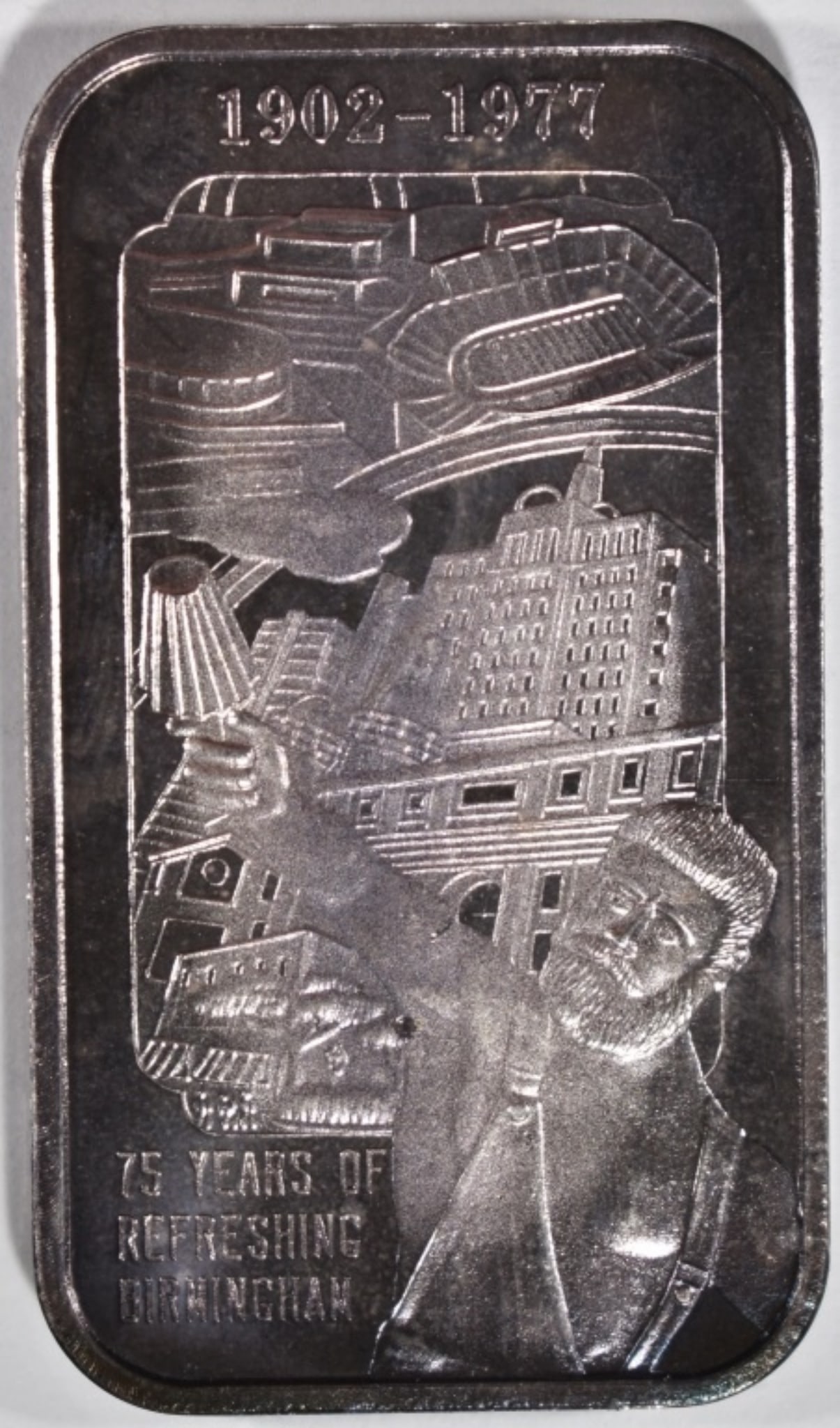 1977 Silver Coca Cola 1oz Bar (1 of 2)