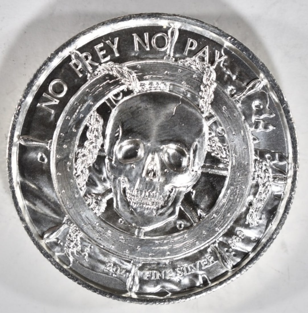 No Prey No Pay 2oz Silver Round (1 of 2)