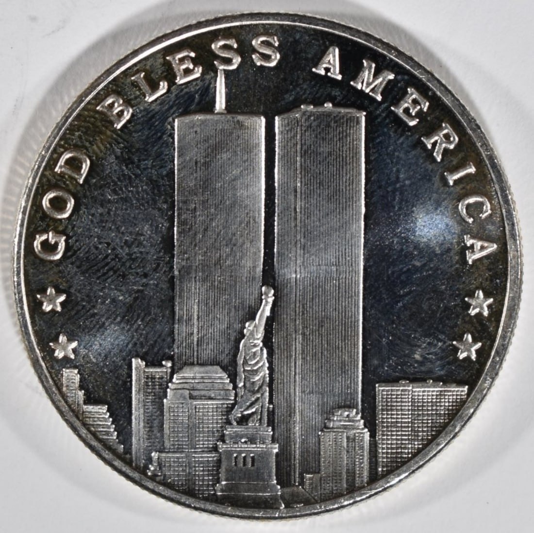 Twin Towers 1oz .999 silver Round (1 of 2)