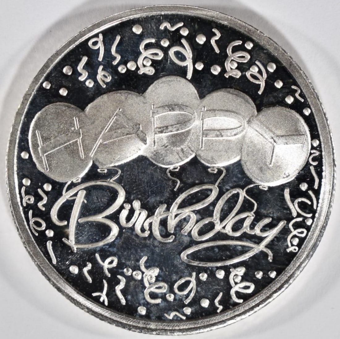2011 Happy Birthday 1oz Silver Round: Follow us on Facebook, Instagram, X, and TikTok.