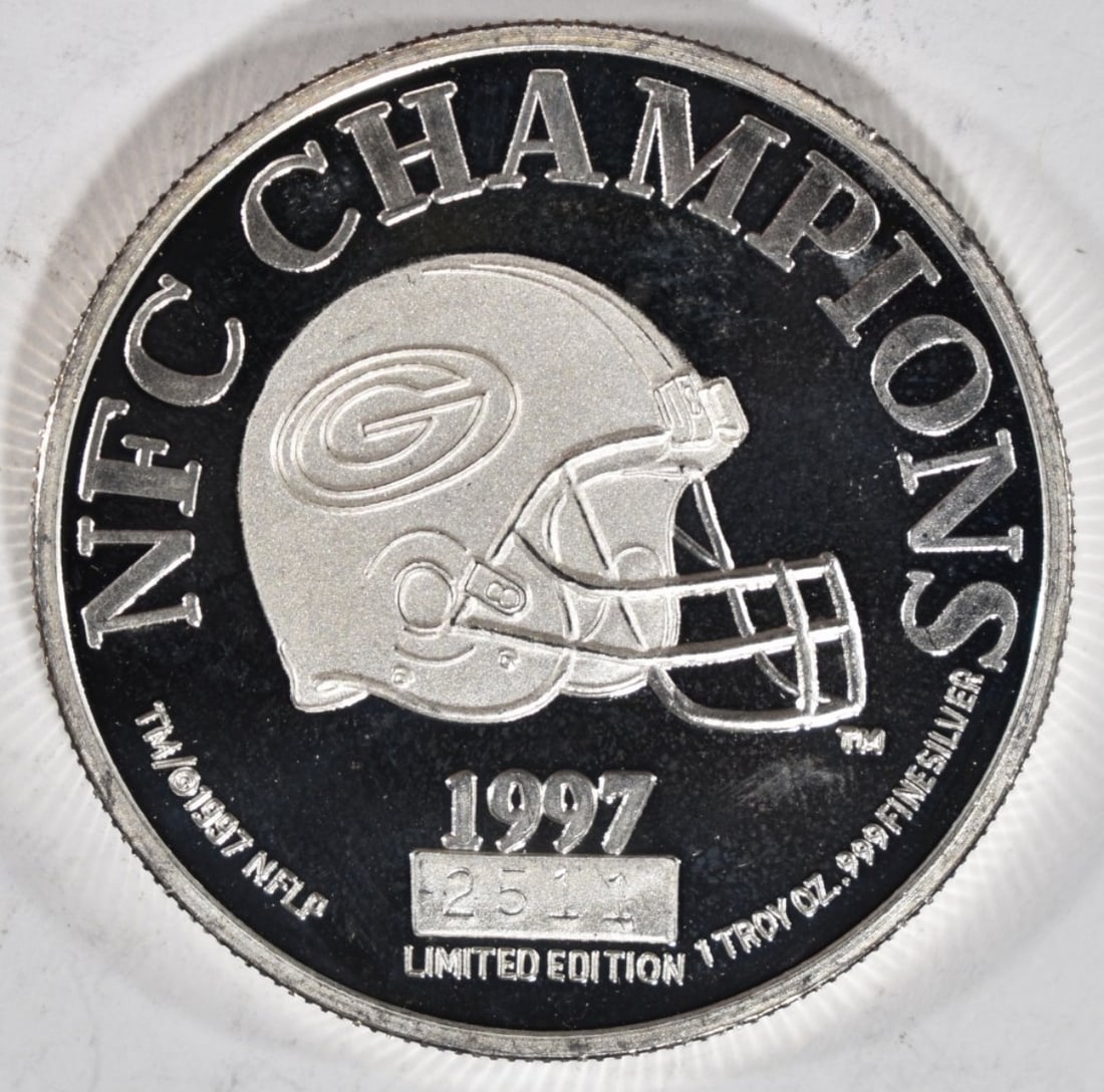 1997 NFC Champ Lambeau Field 1oz Silver Round: Your #1 shop for all things collectible.