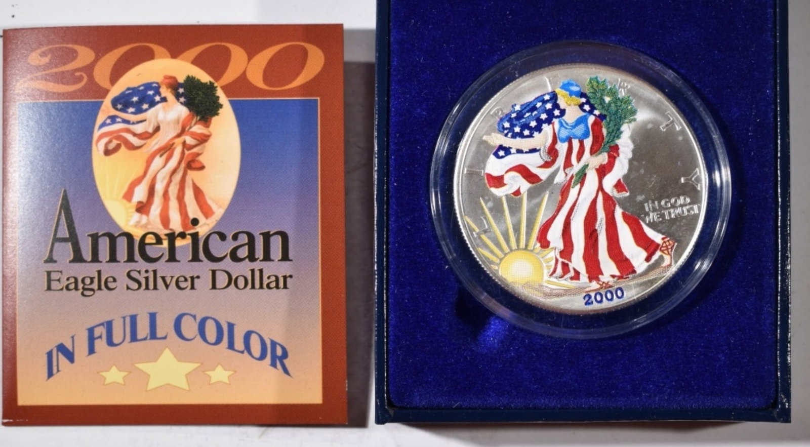 2000 Colorized Am. Silver Eagle (1 of 3)