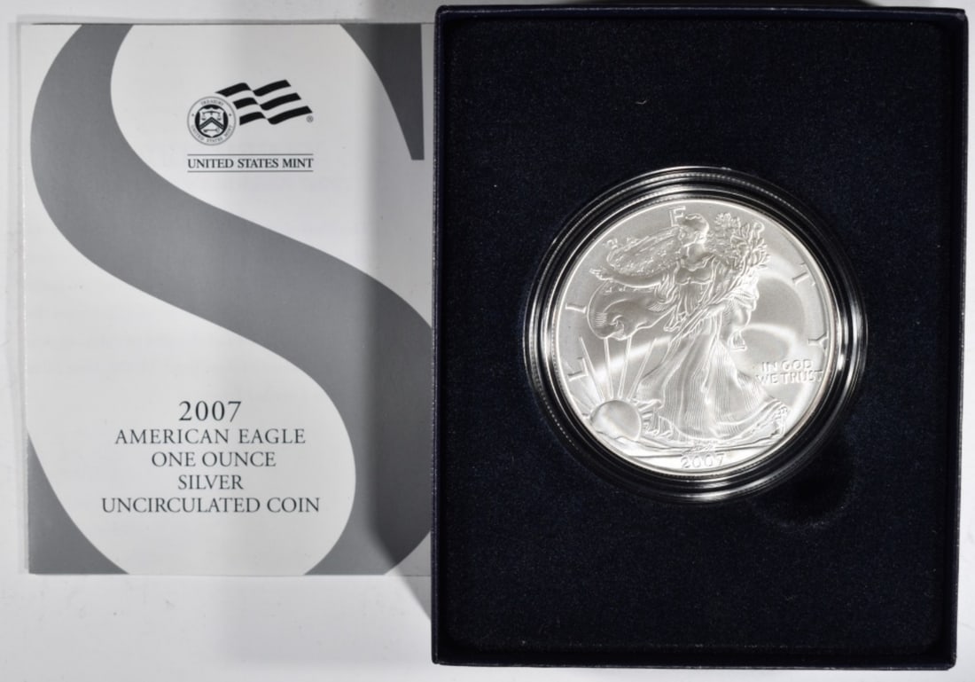 2007-W American Silver Eagle, UNC (1 of 1)