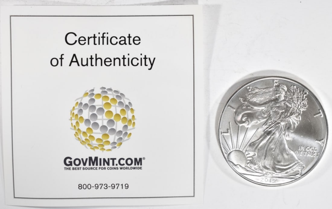 2019 American Silver Eagle, BU: Bid live now